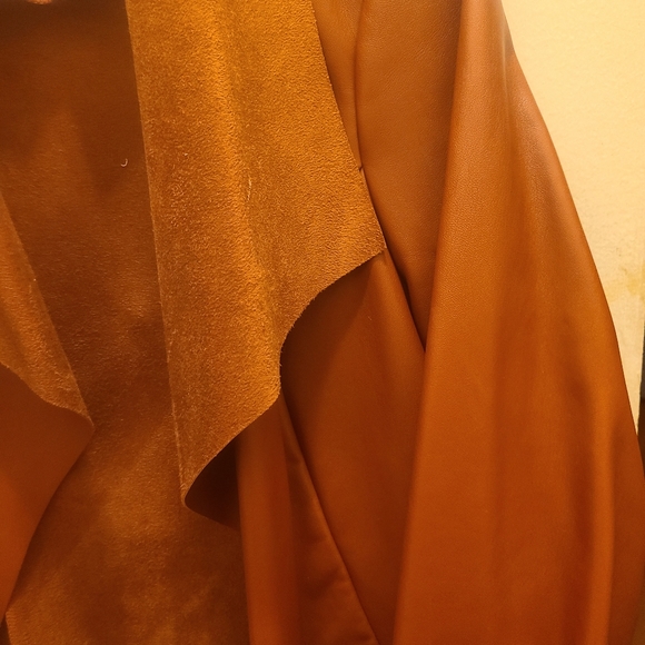 Faux leather and suede jacket - Picture 3 of 4